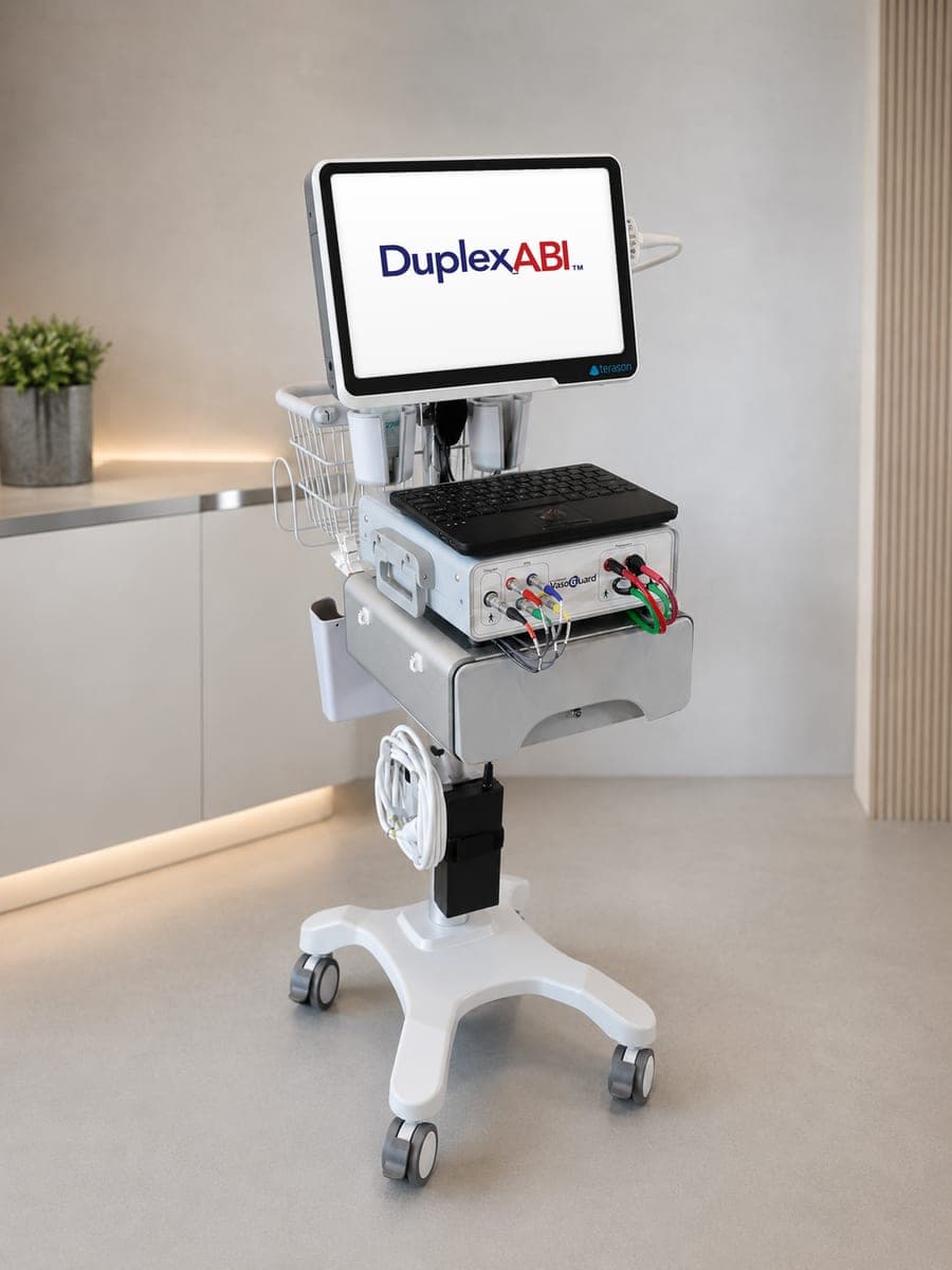 DuplexABI H2 cart configuration in an exam room