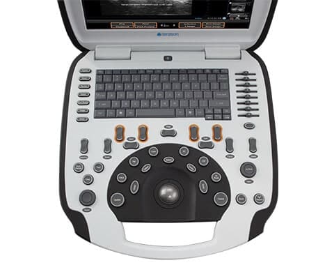 Terason uSmart 3300 console deck with keyboard and trackball controls