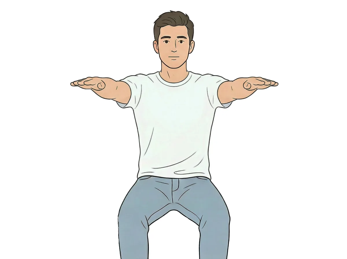 Thoracic outlet provocative position: Hands 90° Front