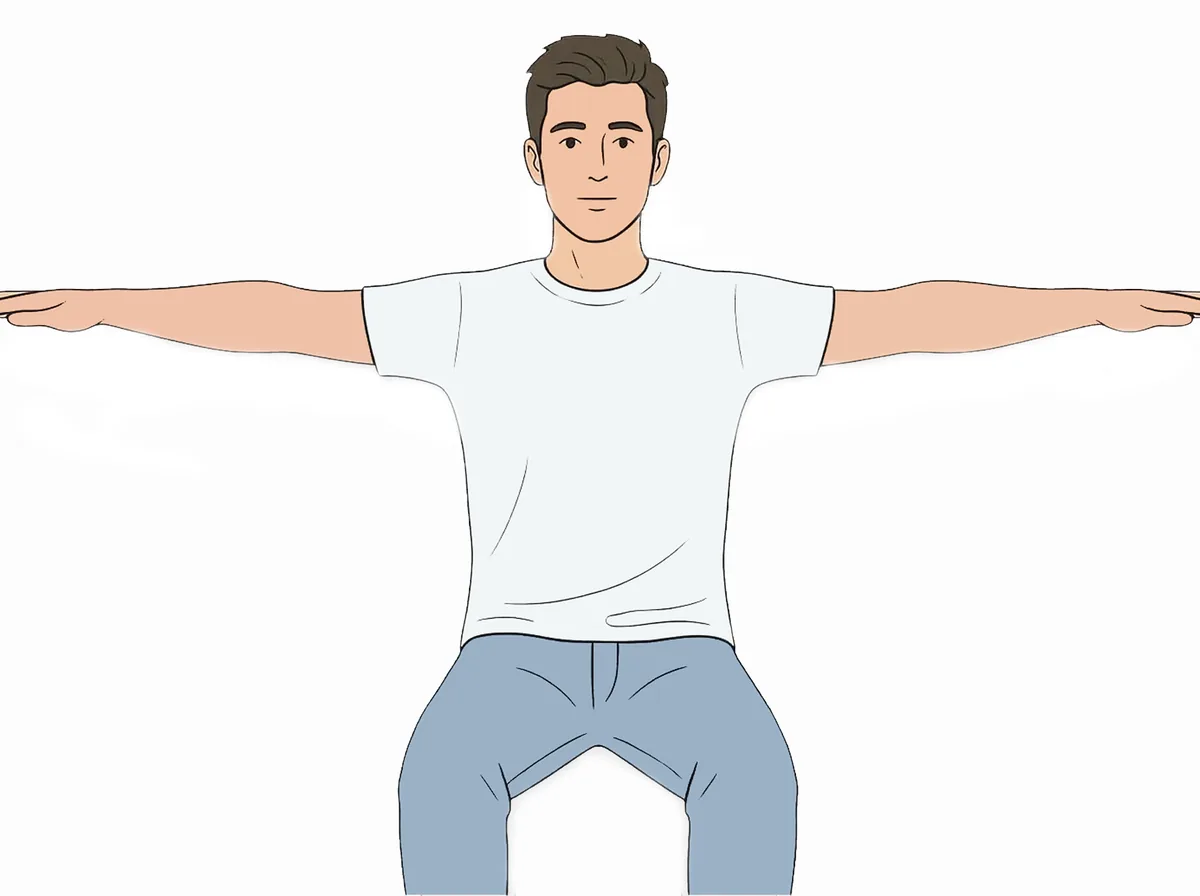 Thoracic outlet provocative position: Hands 90° Sides