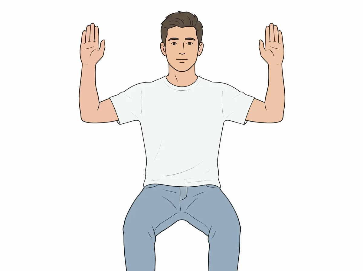 Thoracic outlet provocative position: Hands Up